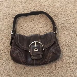 Brown coach purse